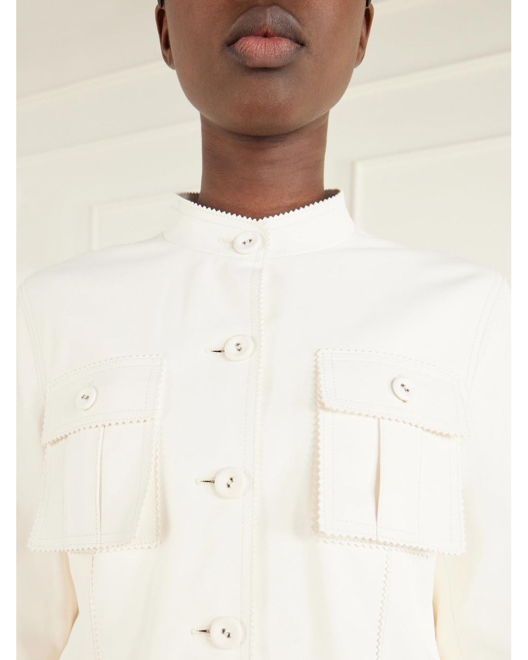 Tom Ford Natural Petite Leather Jacket