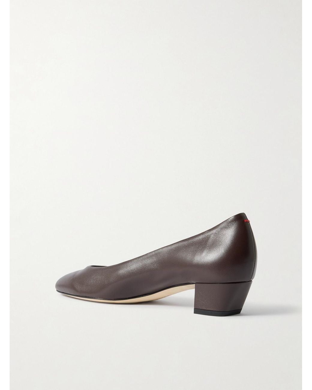Aeyde Brown Helia Leather Pumps