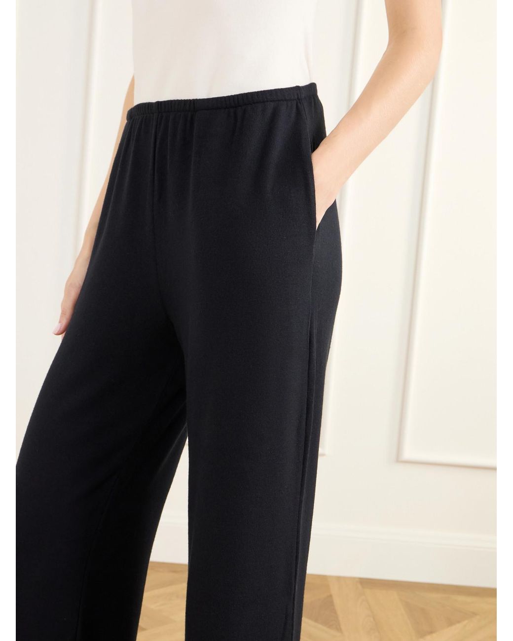 Leset Blue Lauren Jersey Straight-Leg Pants