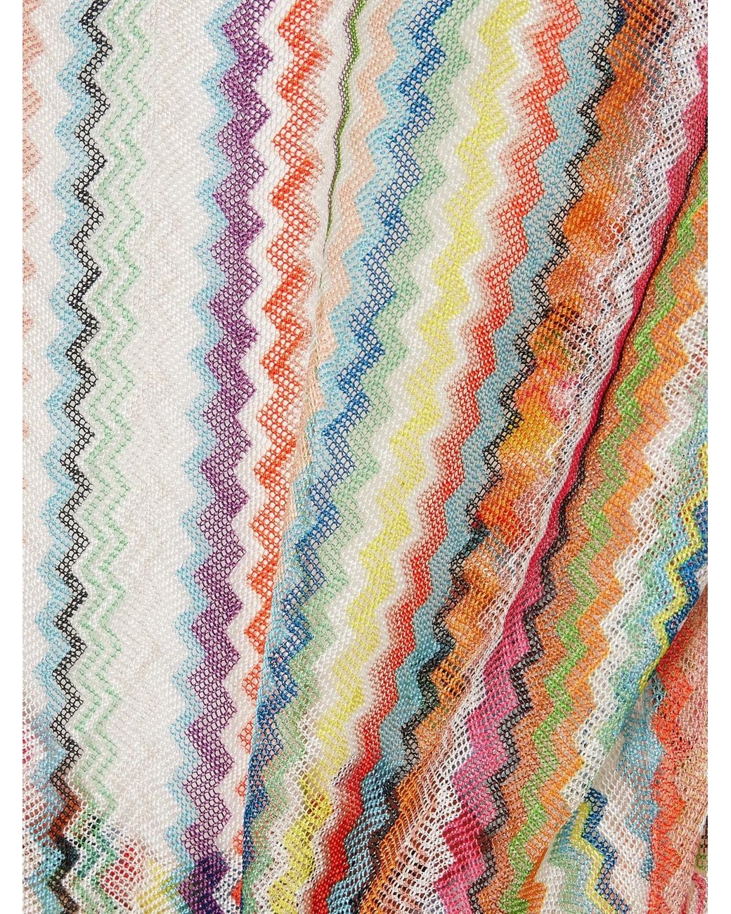 Missoni Natural Mare Striped Metallic Crochet-Knit Maxi Dress