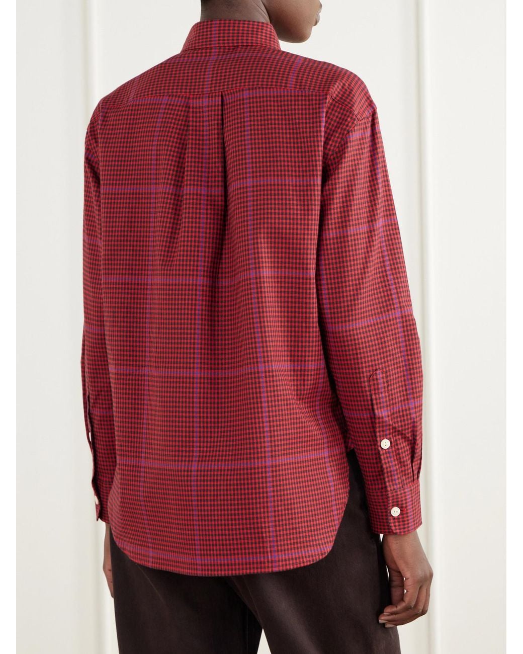 Polo Ralph Lauren Logo-Embroidered Gingham Cotton-Flannel Shirt