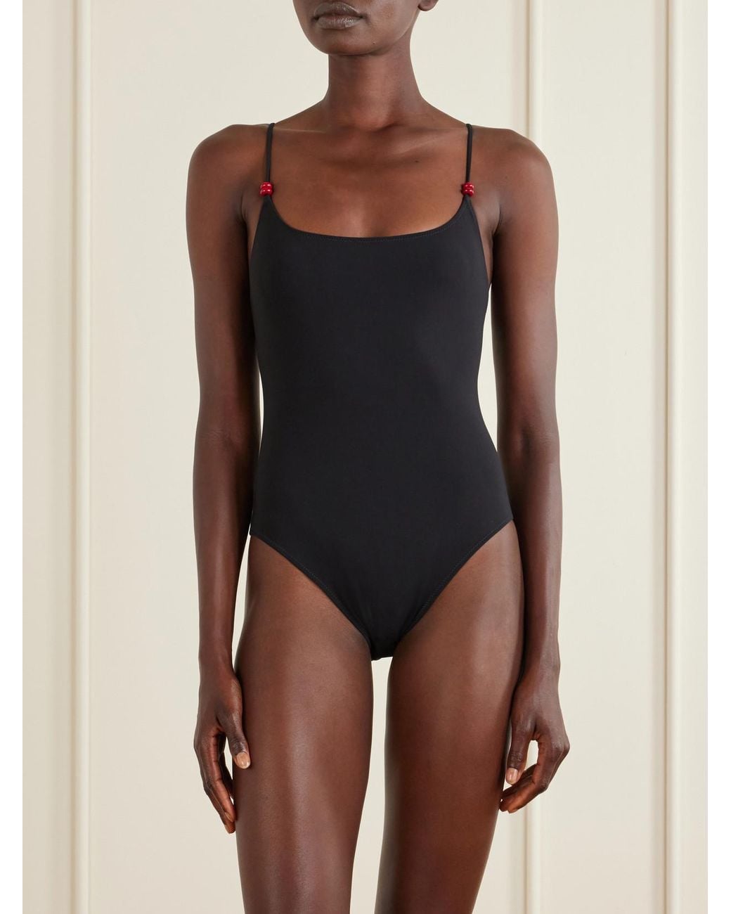 Lido Black Ventiquattro Embellished One-Piece