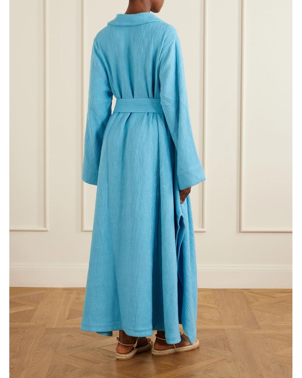 Marrakshi Life Blue Belted Cotton Coverup
