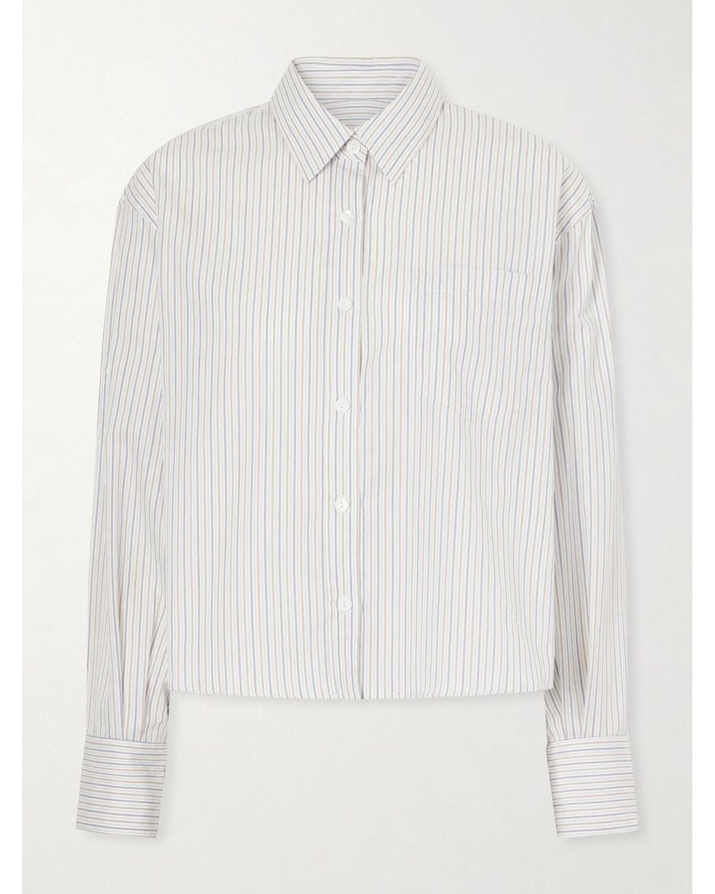 Maria McManus White Striped Organic Cotton Shirt