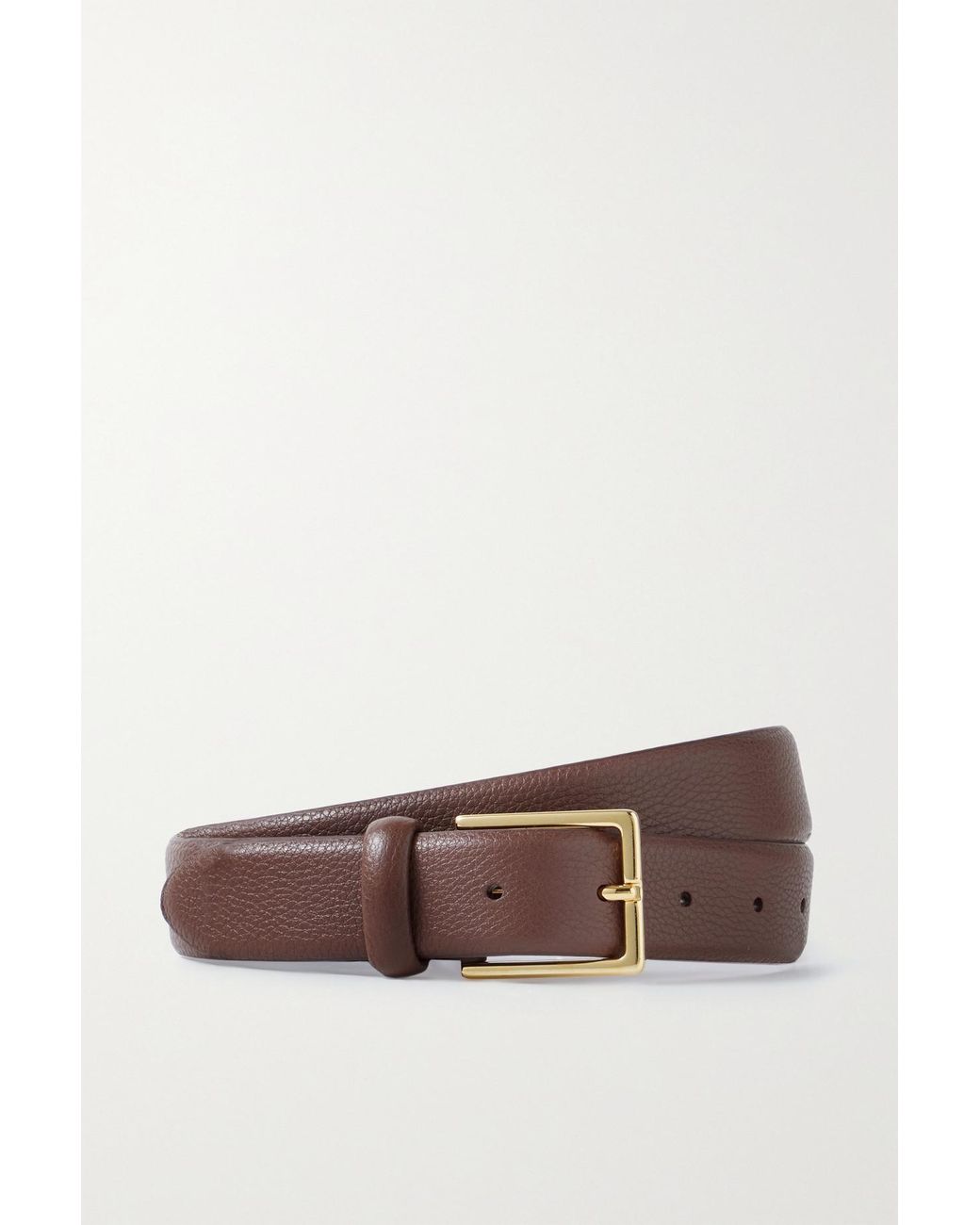 Anderson's Textured-leather Belt in Brown | Lyst