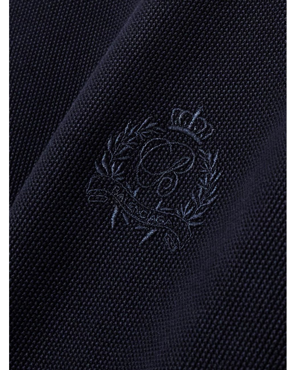 Balenciaga Blue Layered Wool-Trimmed Embroidered Cotton Mini Dress