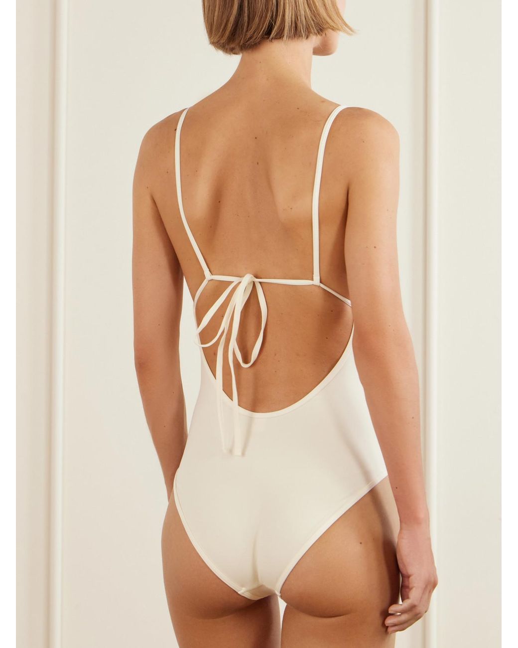 Totême White Scoop One-Piece