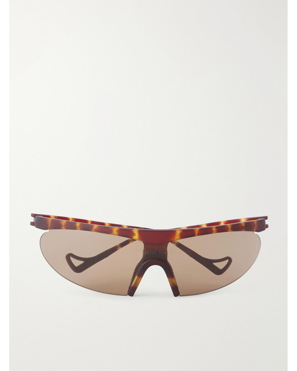 District Vision Natural Koharu D-Frame Semi-Rimless Acetate Sunglasses