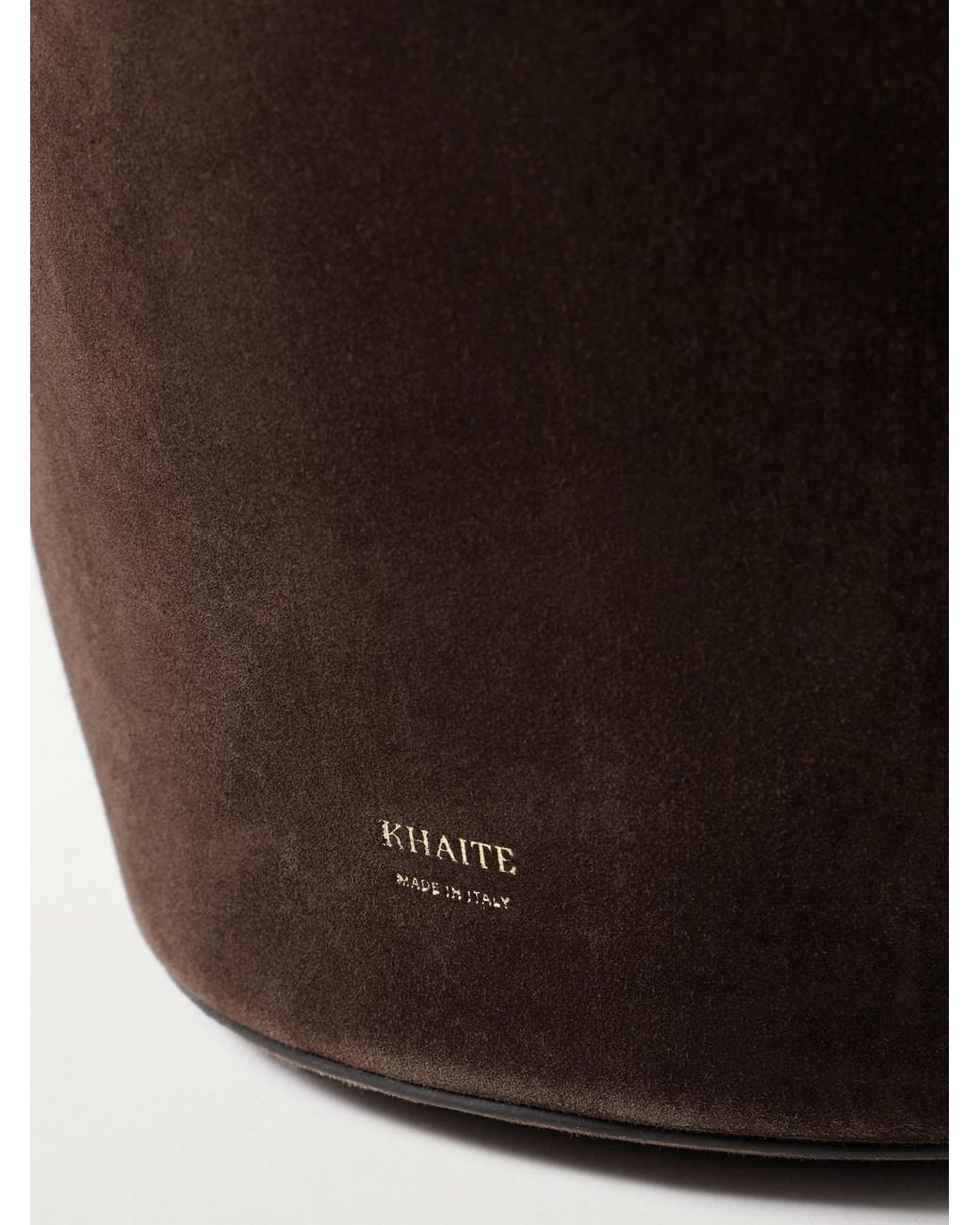Khaite Brown Lotus Small Suede Tote