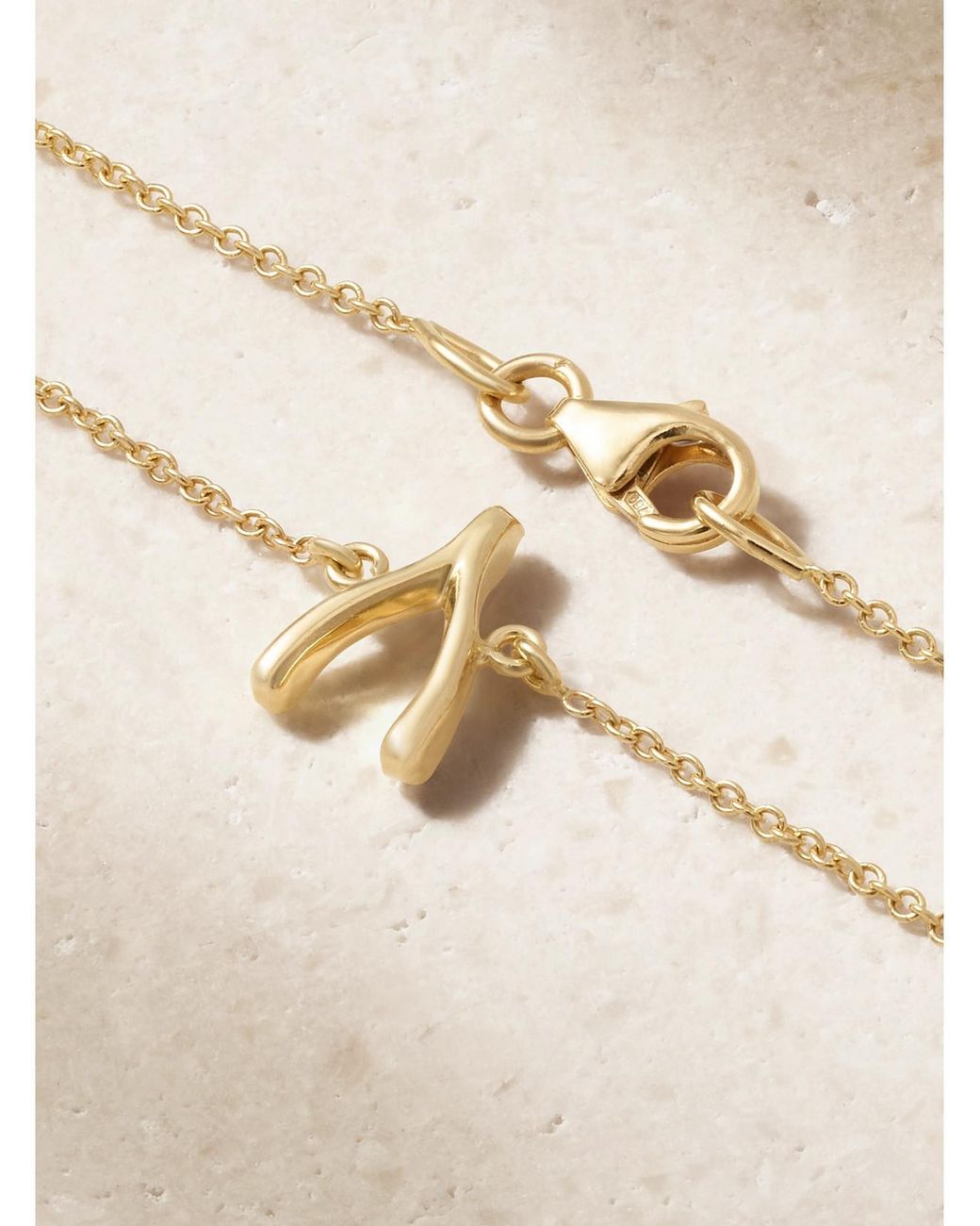Jennifer Meyer Natural Mini Wishbone 18-Karat Bracelet