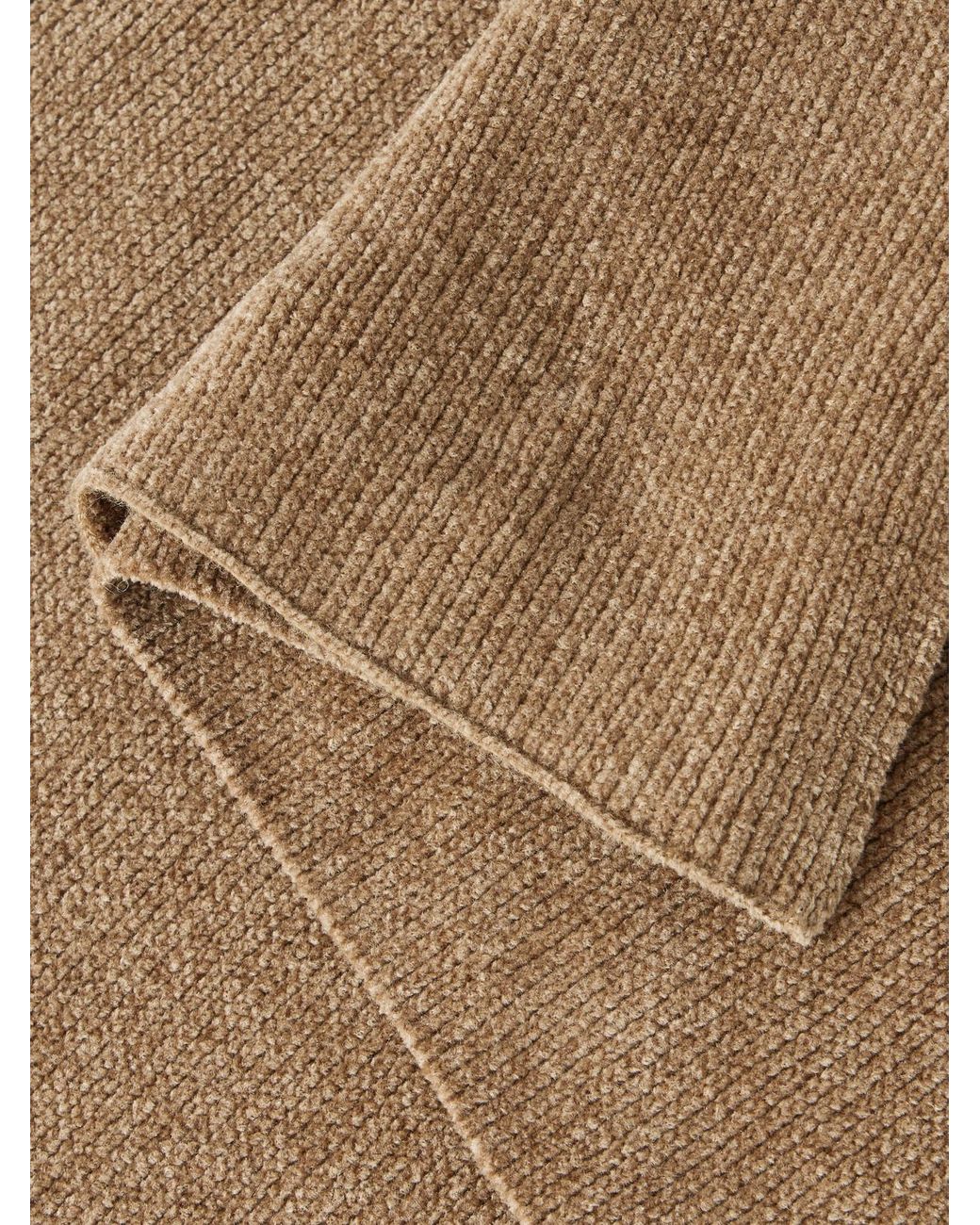 Gabriela Hearst Natural Solus Ribbed Silk Scarf