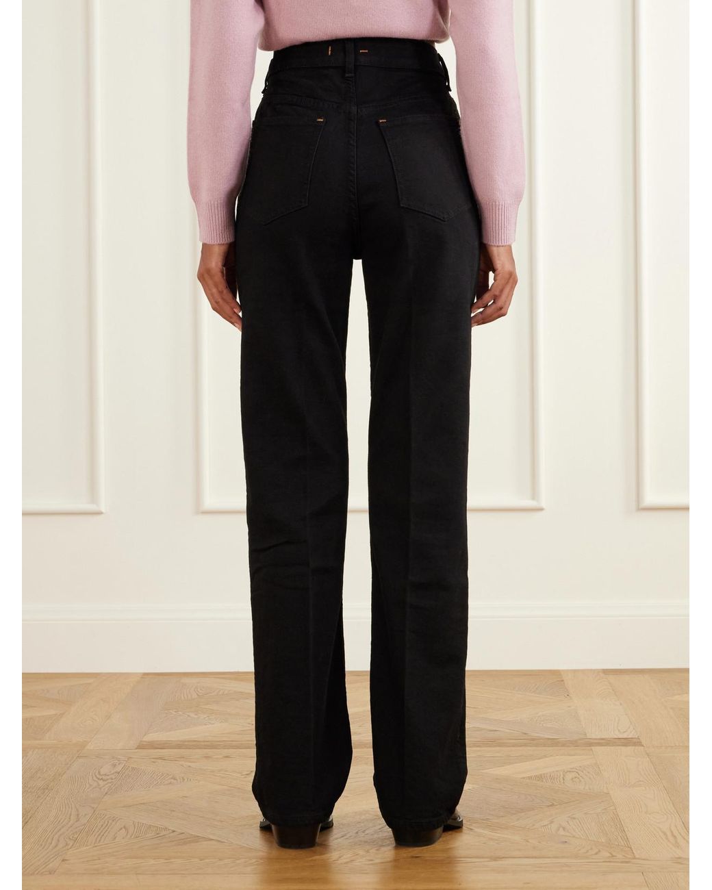 OSSOU Blue Flex Stretch High-Rise Straight-Leg Jeans