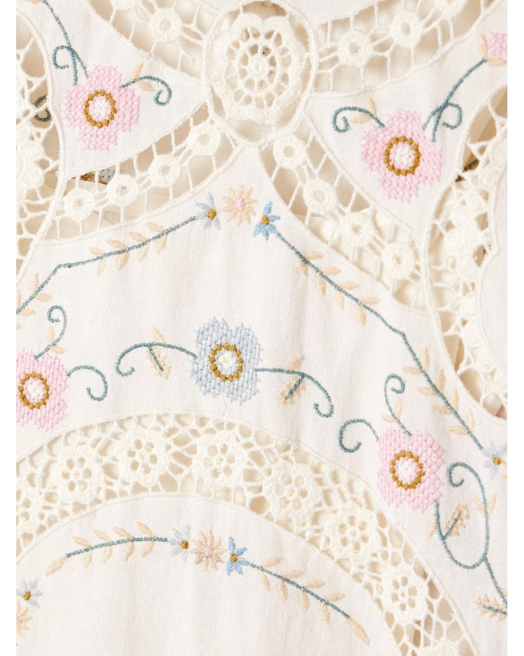 sachin and babi light blue dress Sea Edwina Embroidery Short Sleeve Dress main image 0