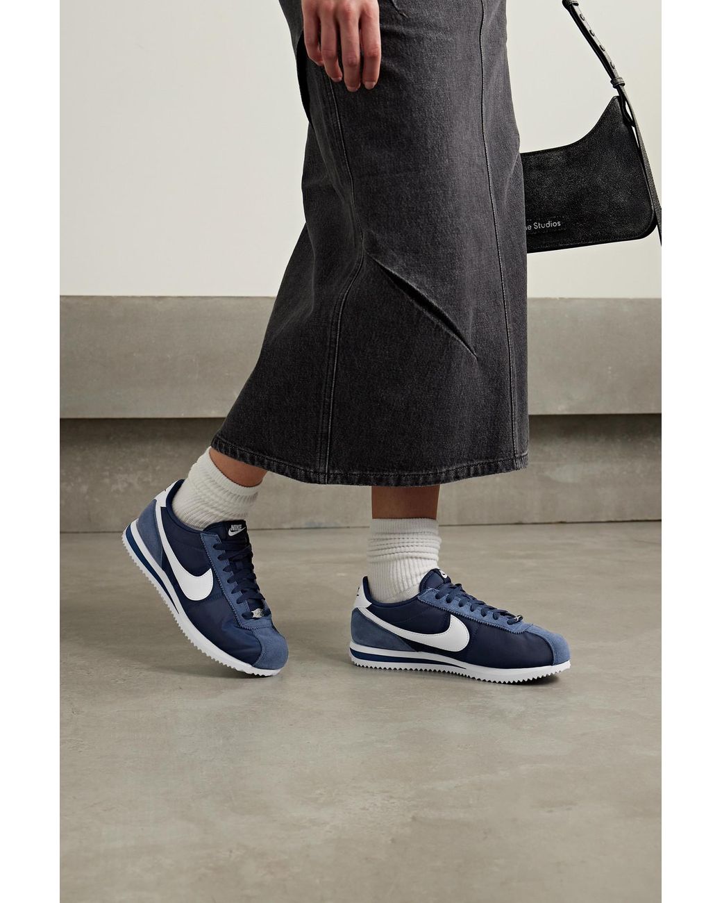Nike cortez sale blue suede