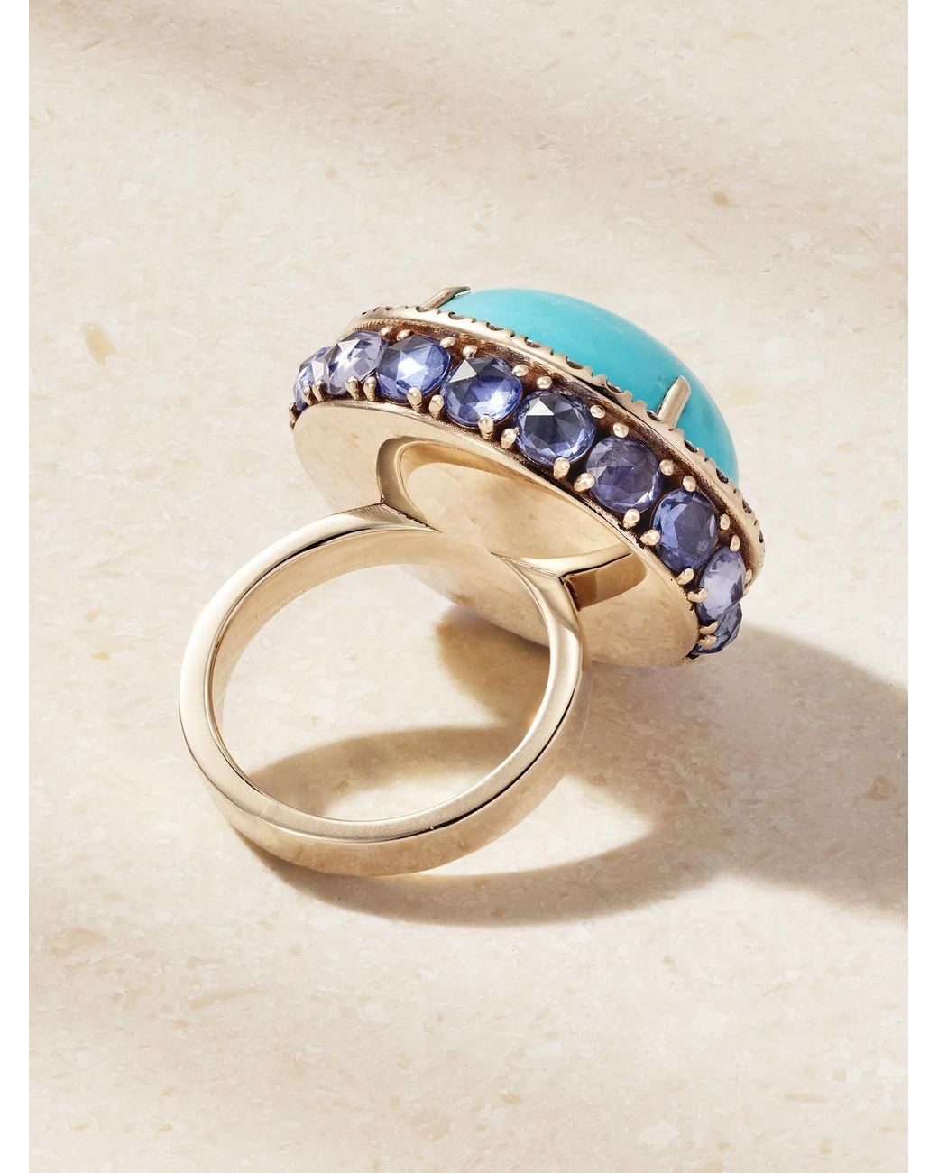 Ileana Makri Blue One-Of-A-Kind 18-Karat, Sapphire And Diamond Ring