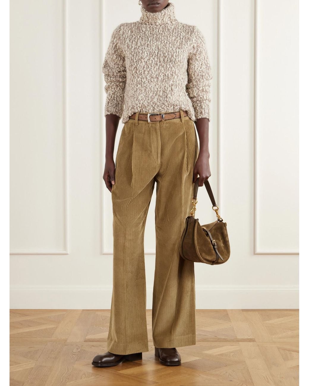 RRL Natural Marled Wool-Blend Sweater