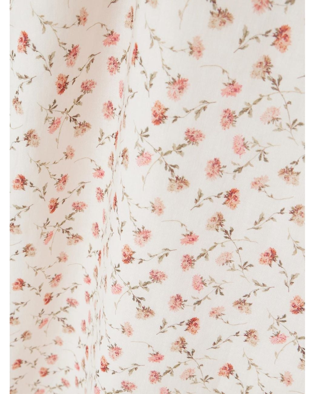 Posse Natural Charlotte Lace-Trimmed Floral-Print Cotton Mini Dress