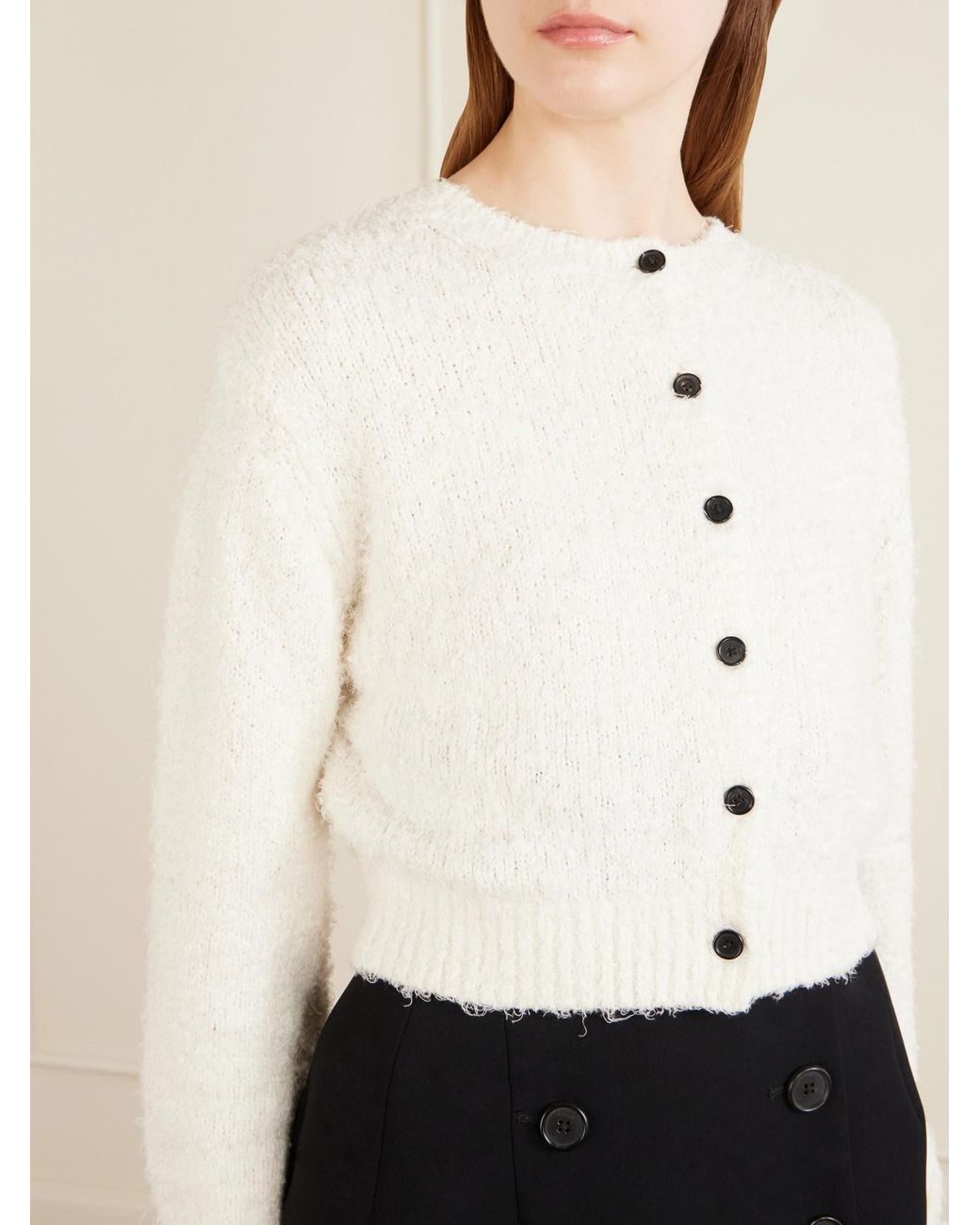 Khaite Natural Paloma Linen-Blend Cardigan