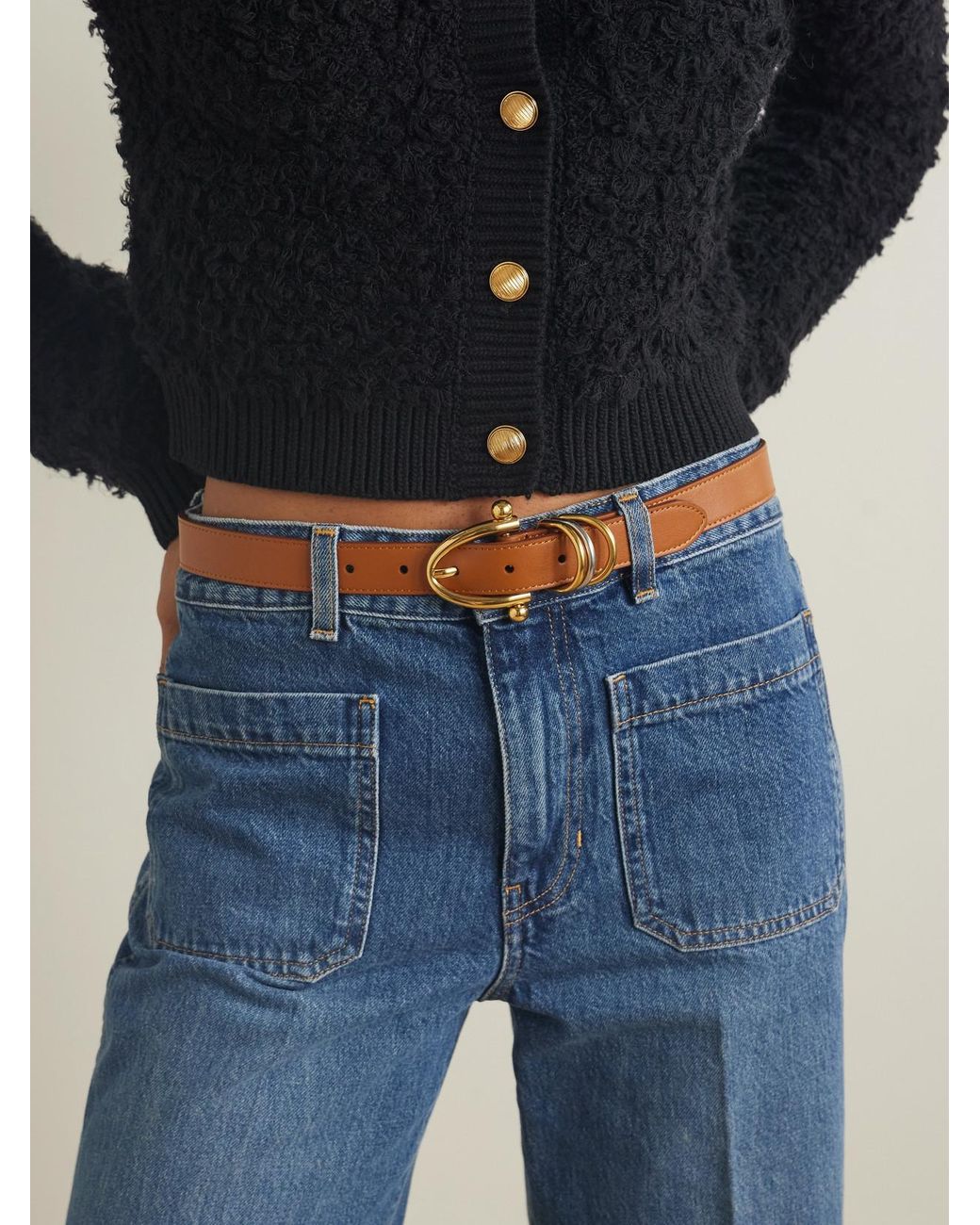 Chloé Orange Bracelet Leather Belt