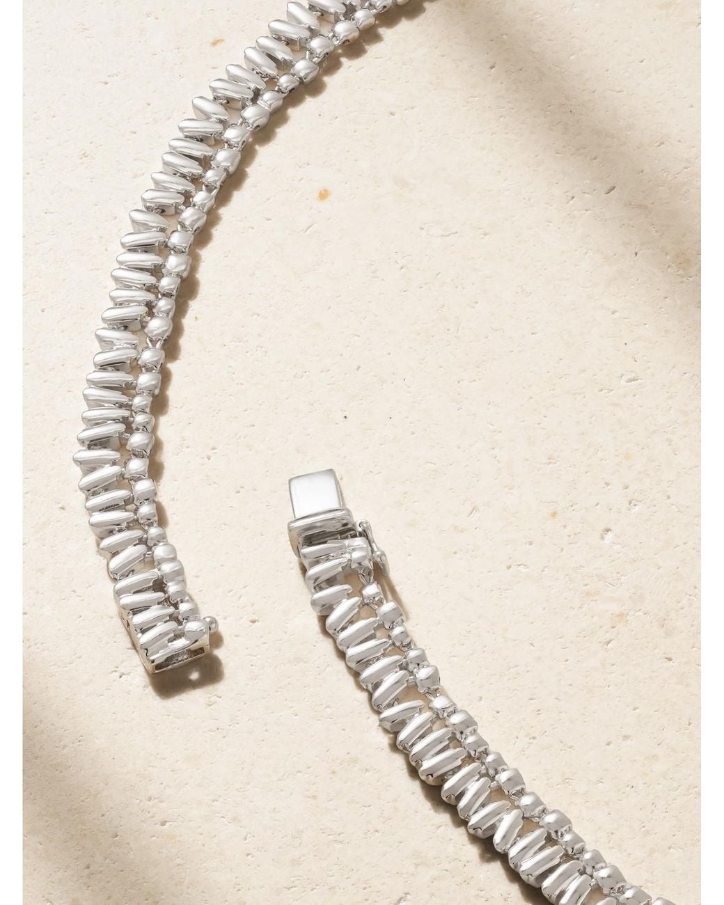 Suzanne Kalan Natural 18-Karat Diamond Tennis Necklace