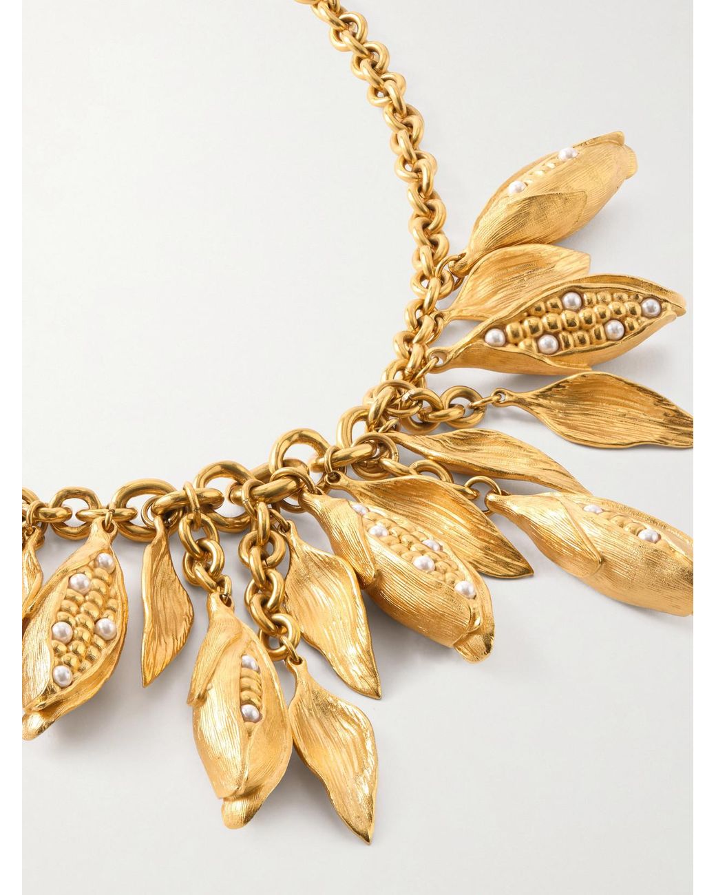 Chloé Metallic Plated Brass Necklace