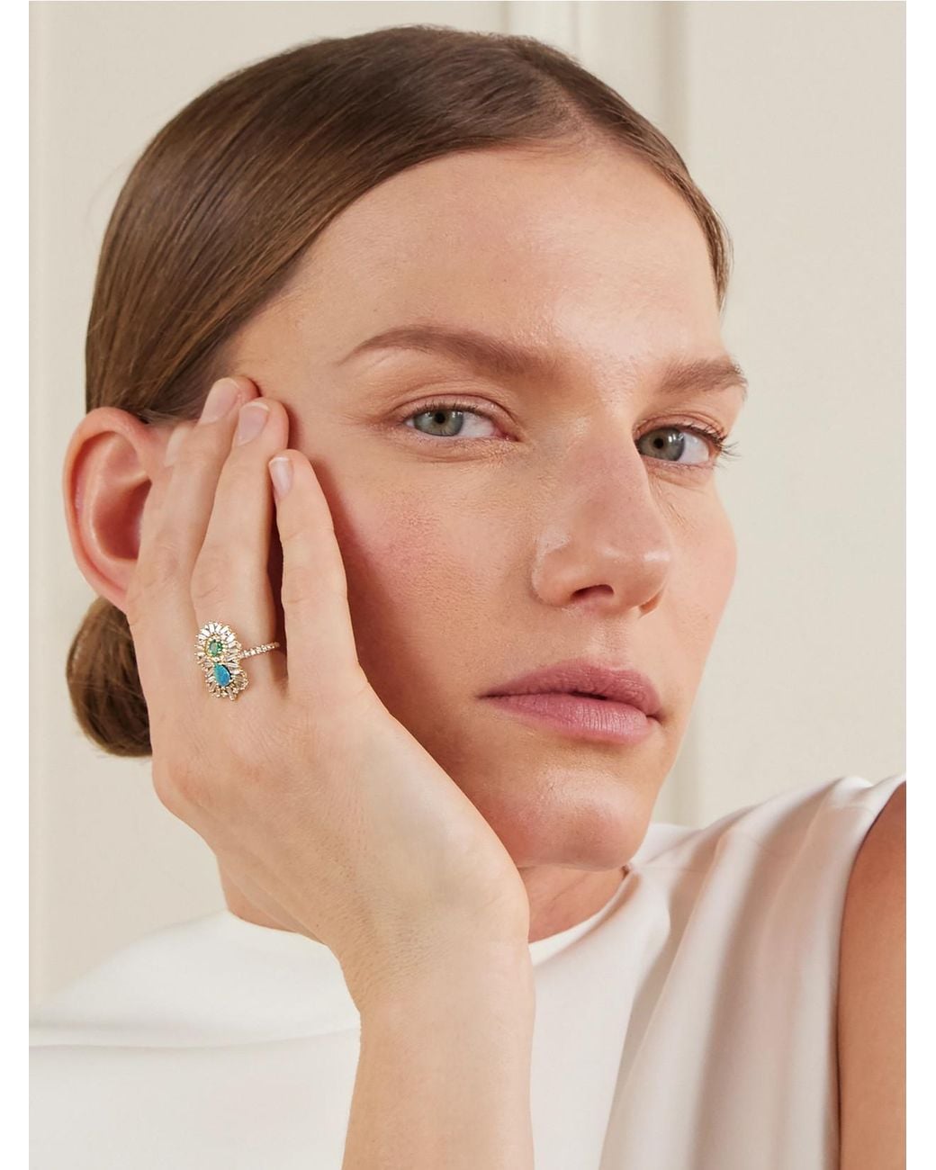 Suzanne Kalan Natural 18-Karat Multi-Stone Ring