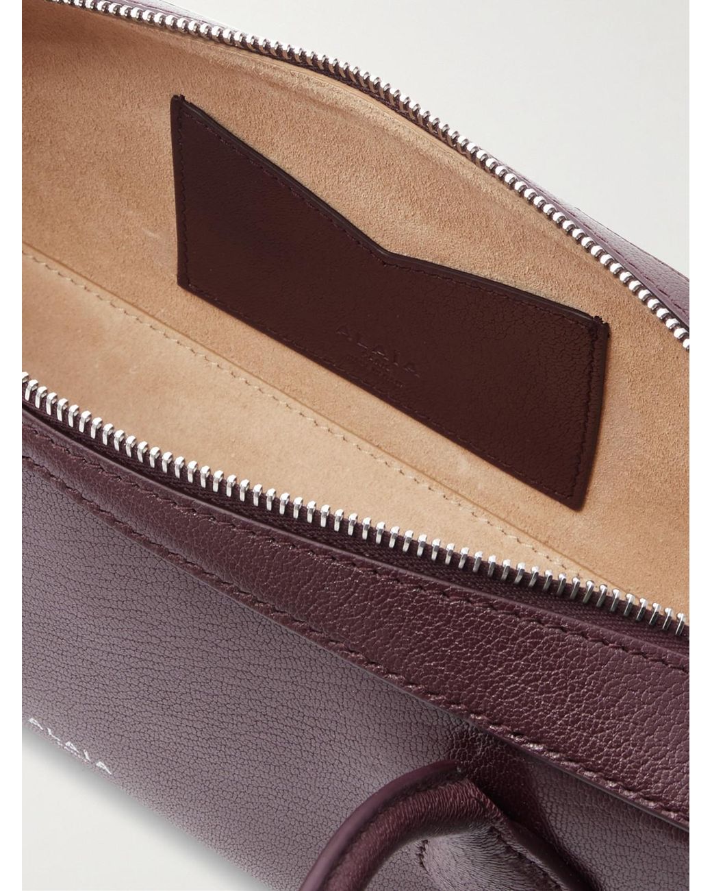 Alaïa Purple Le Teckel Textured-Leather Shoulder Bag