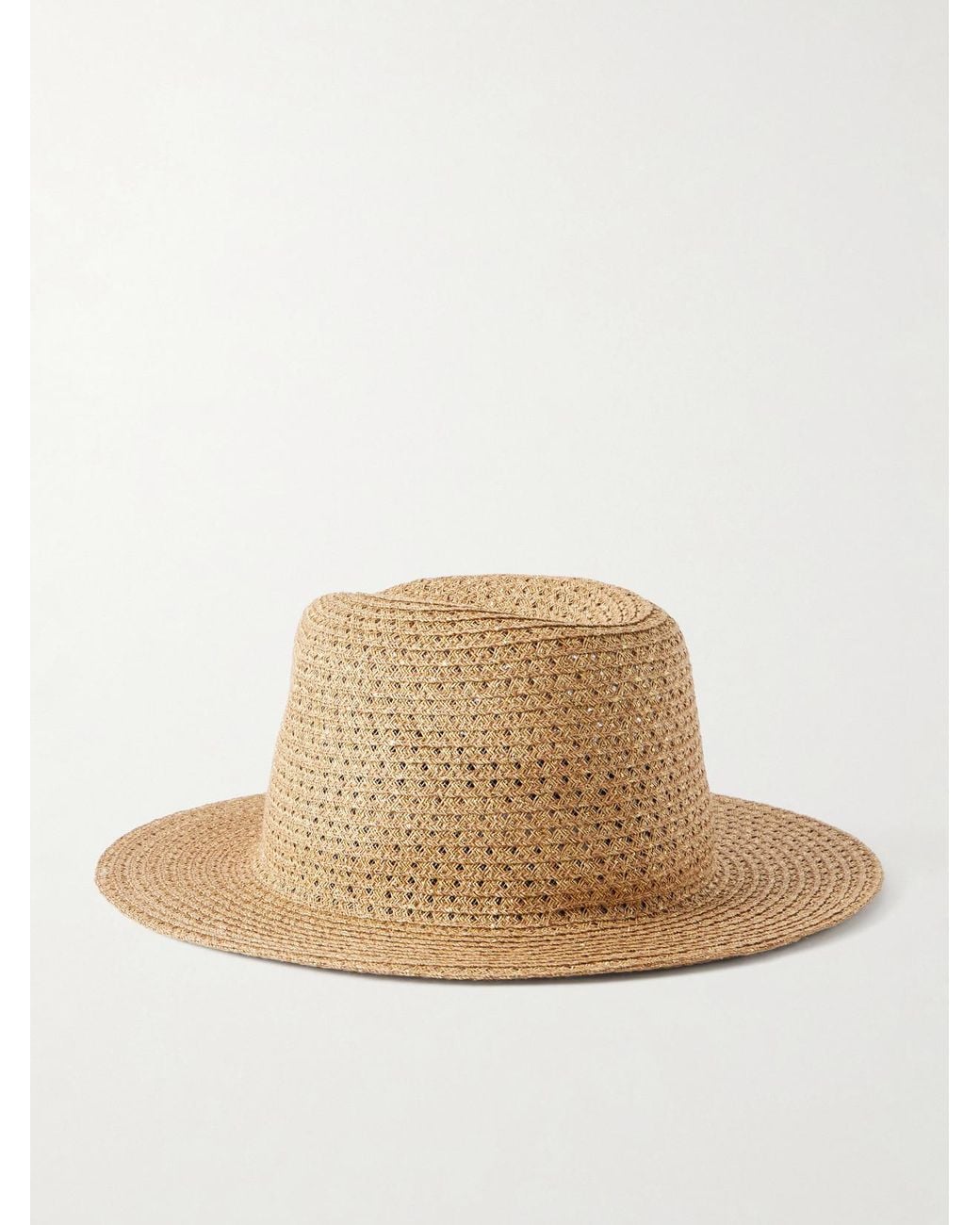 Eugenia Kim Natural Lillian Embellished Raffia-Effect Hat