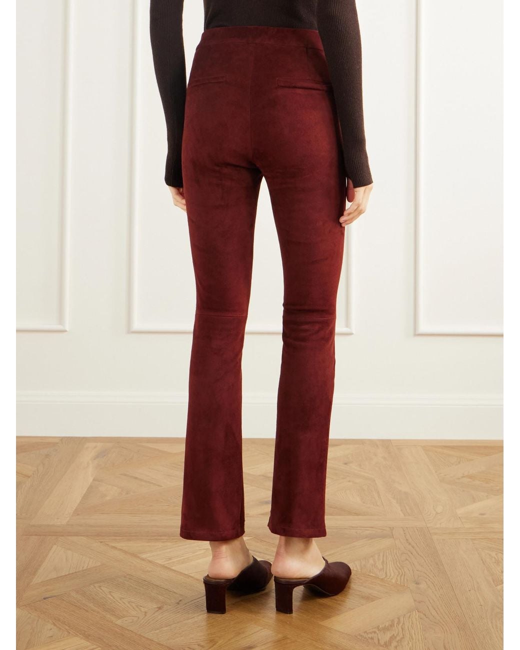 Arma Red River Paneled Suede Leggings