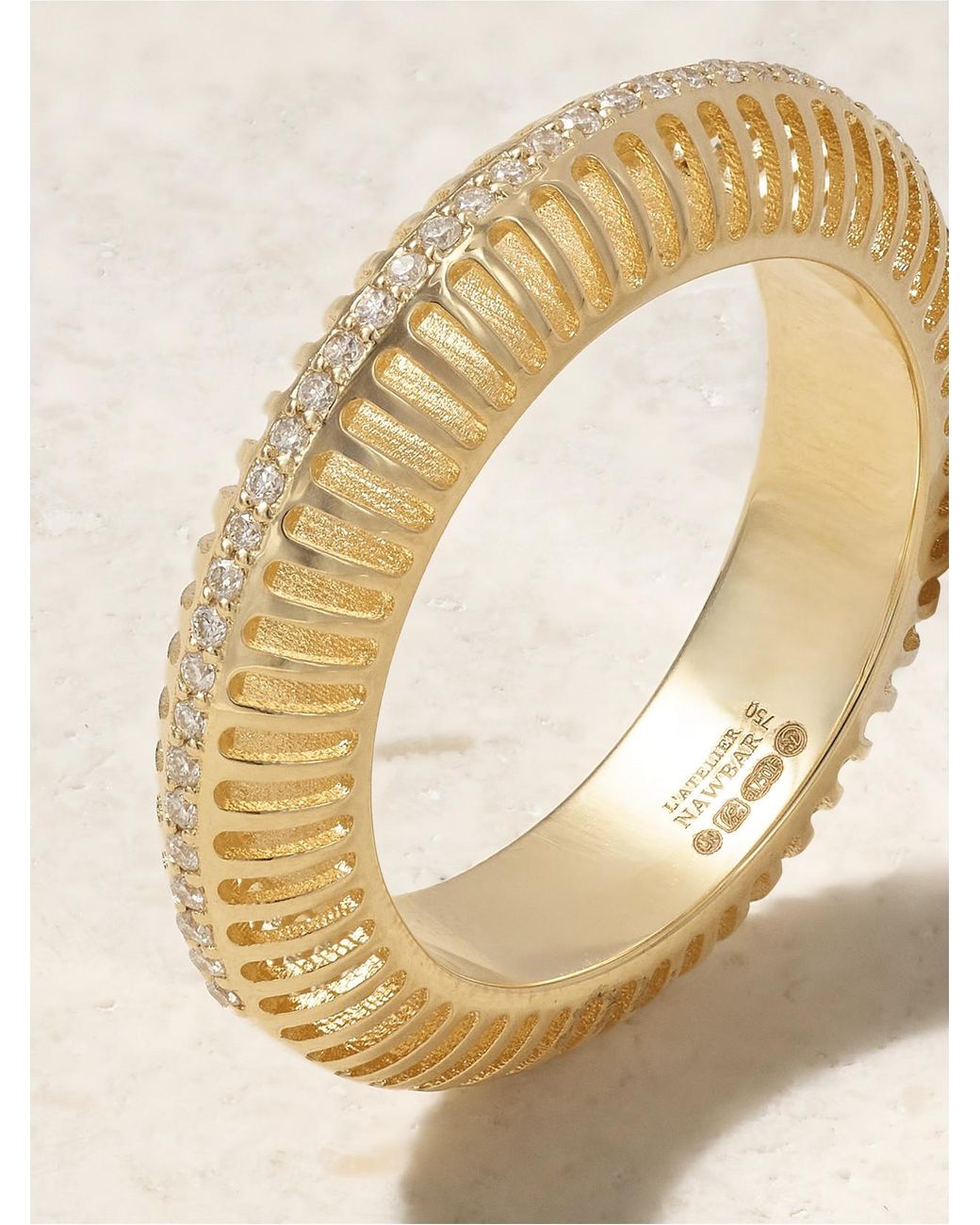 L'Atelier Nawbar Natural Bombay Ray 18-Karat Diamond Ring