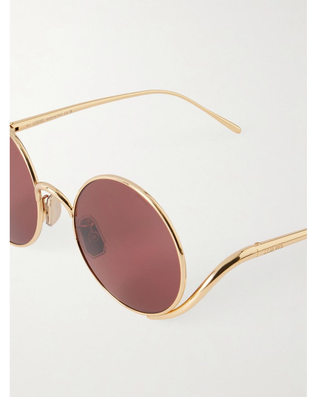 Loewe Pink Round-Frame-Tone Sunglasses