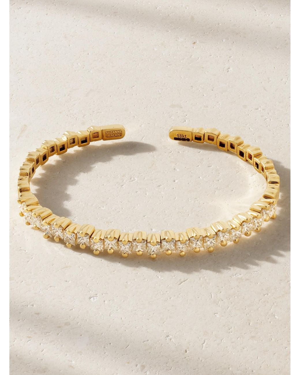 Suzanne Kalan Natural 18-Karat Diamond Bangle