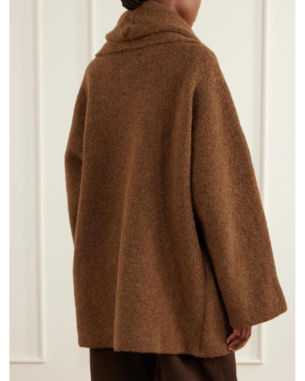 Lauren Manoogian Brown Alpaca And Wool-Blend Coat