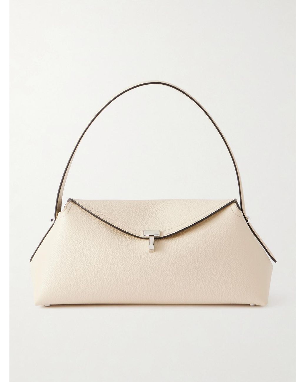 Totême Natural T-Lock Leather Shoulder Bag