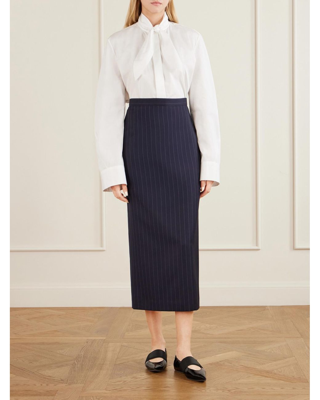 Givenchy White Tie-Detailed Cotton Shirt