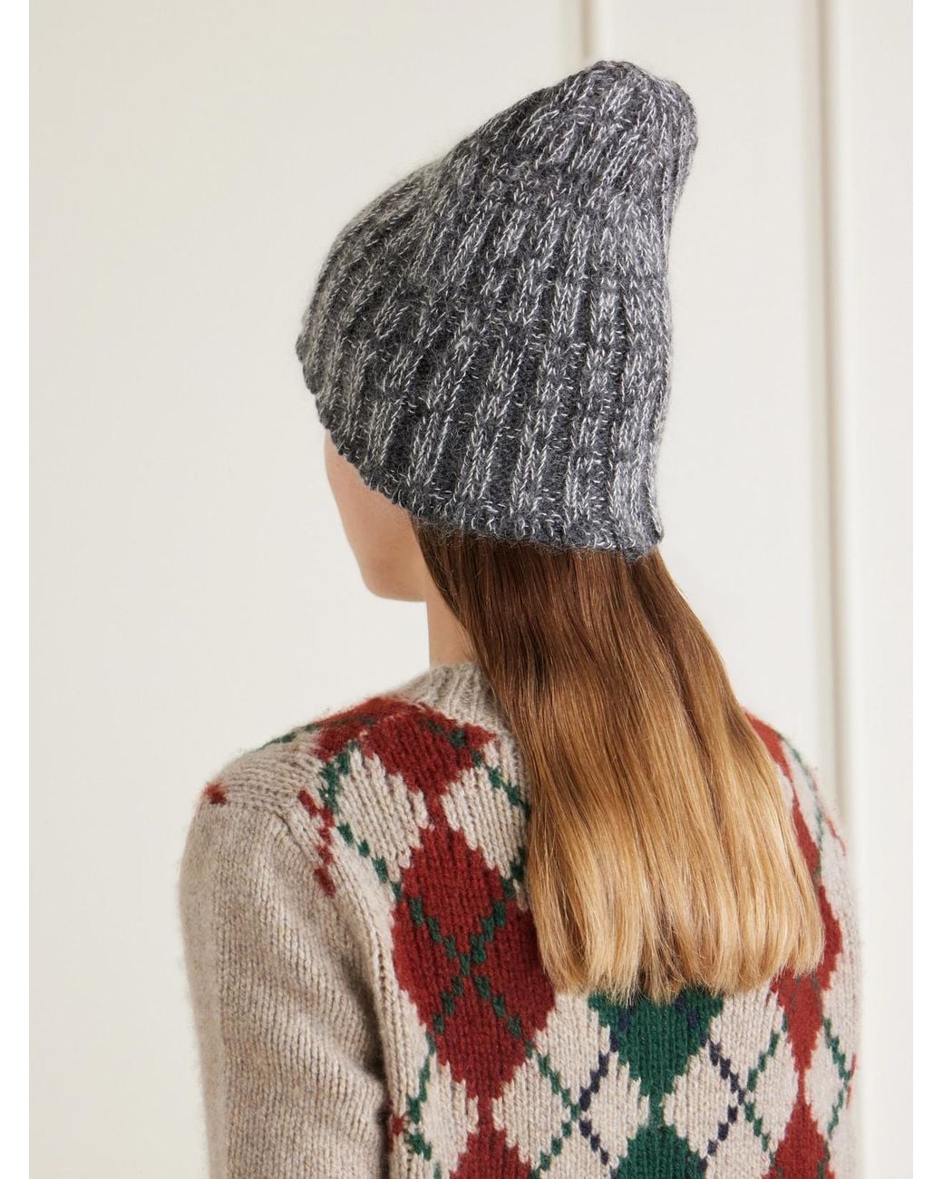 Khaite Gray Lake Cashmere, Mohair And Silk-Blend Beanie