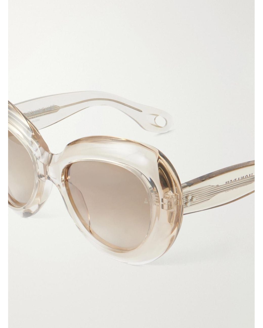 Jacques Marie Mage Natural Monarch Butterfly-Frame Acetate Sunglasses