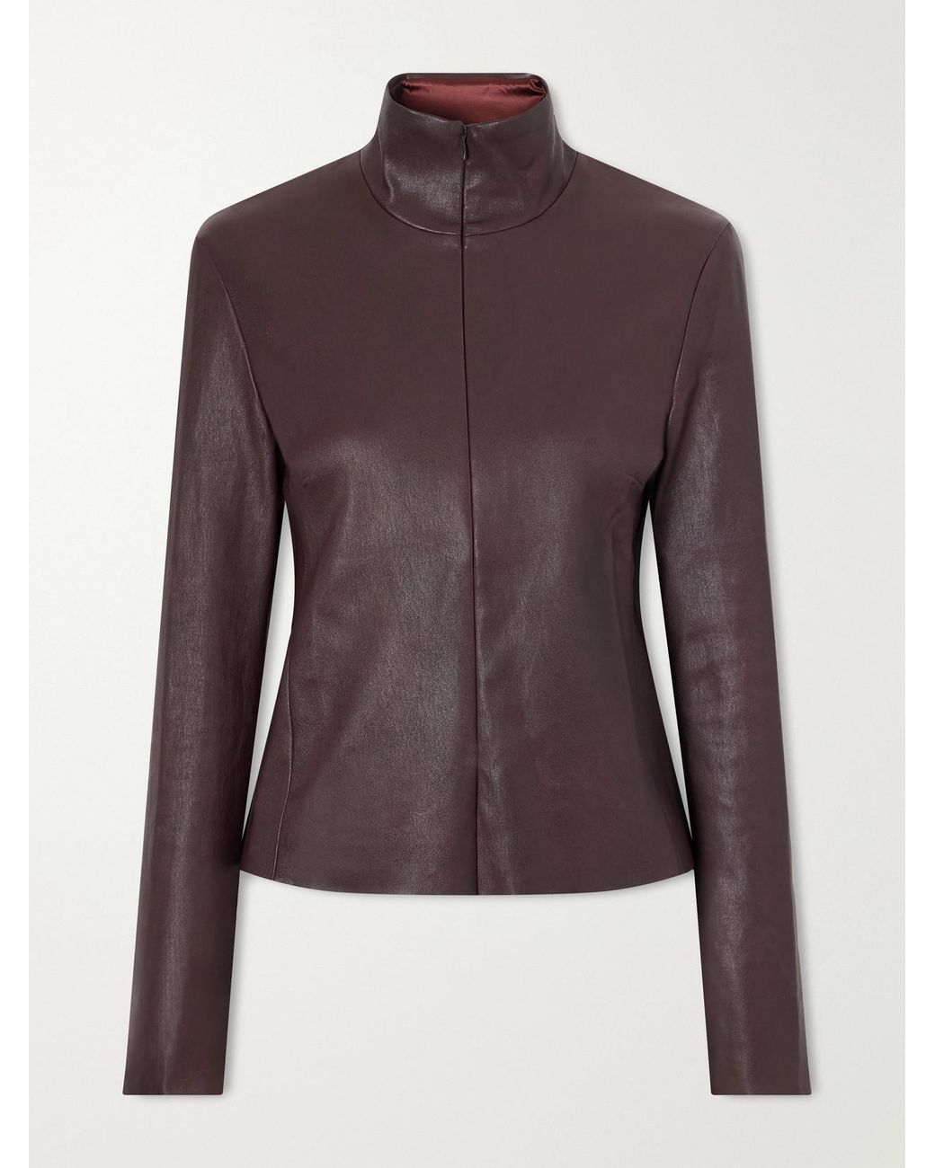 Stouls Purple Selene Leather Top