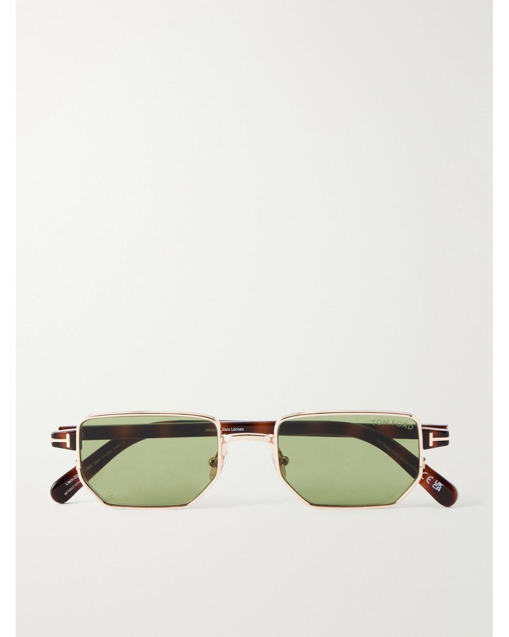 Tom Ford Green Liam-02 Square-Frame-Tone Sunglasses
