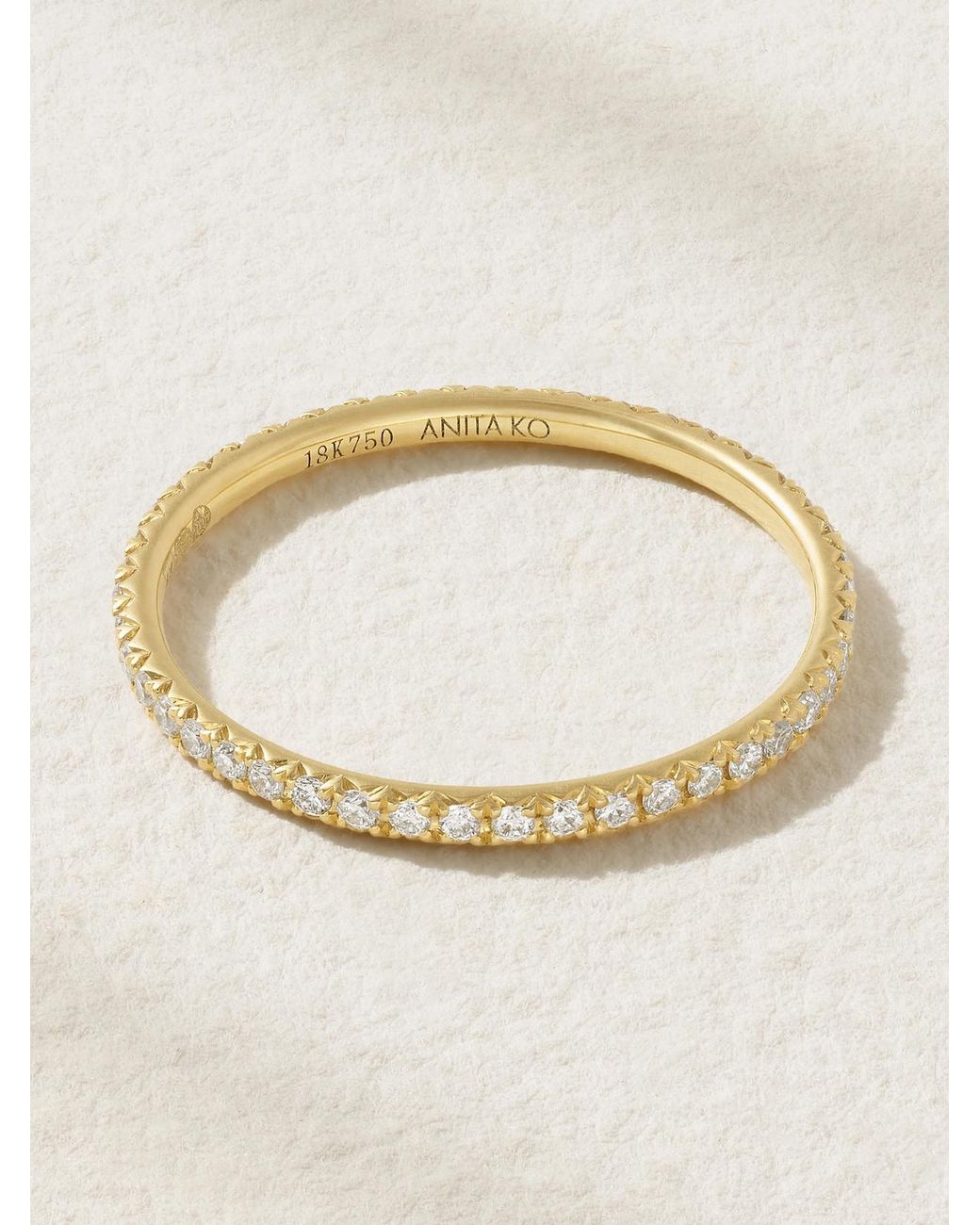 Anita Ko Natural Eternity 18-Karat Diamond Ring