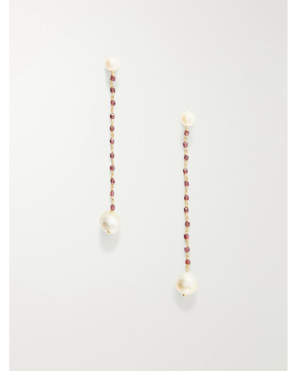 Le Sundial Natural Deep Intimate-Plated Sterling And Pearl Earrings