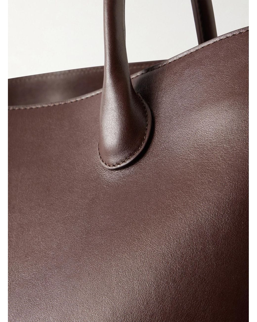 LIE STUDIO Brown The Eva Weekend Leather Tote