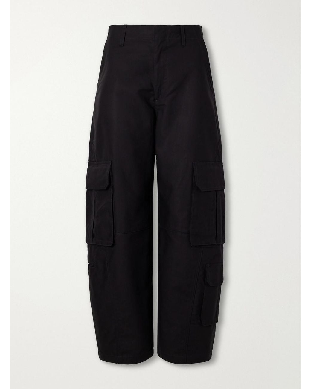 Agolde Blue Ambika Utility Cotton-Sateen Barrel-Leg Pants