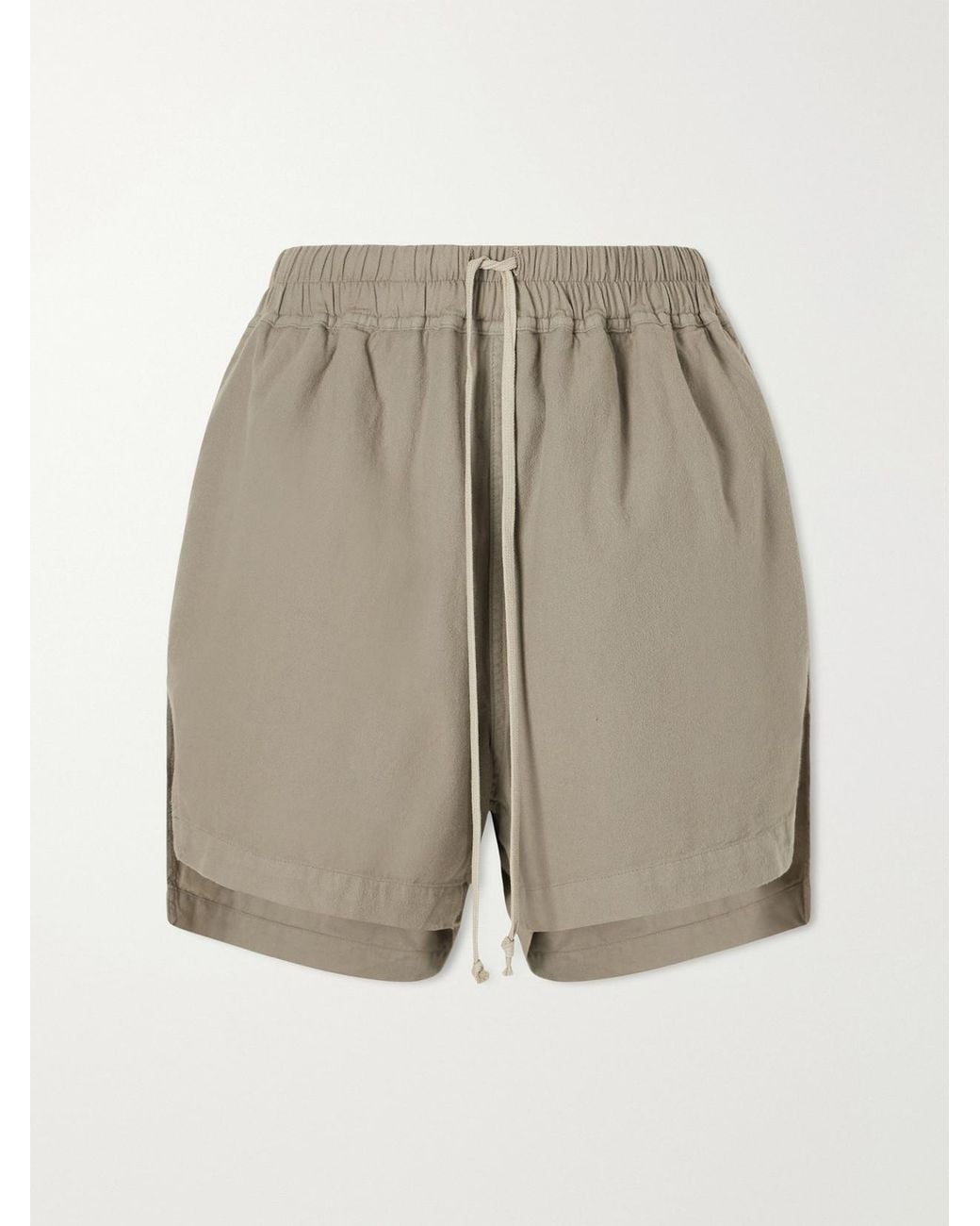 Rick Owens Gray Drkshdw Cotton-Jersey Shorts