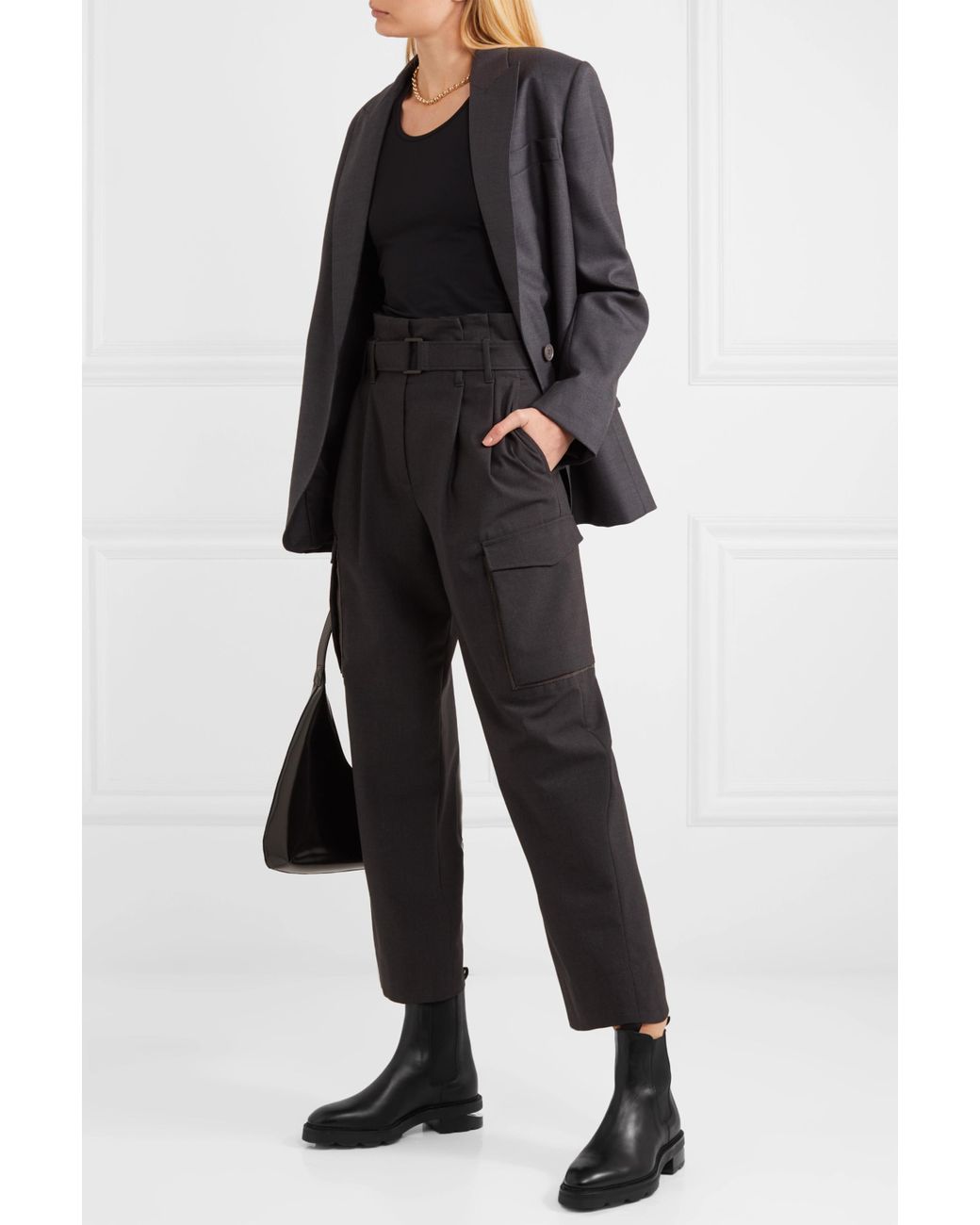 Alexander Wang Andee Cutout Leather Chelsea Boots in Black Lyst