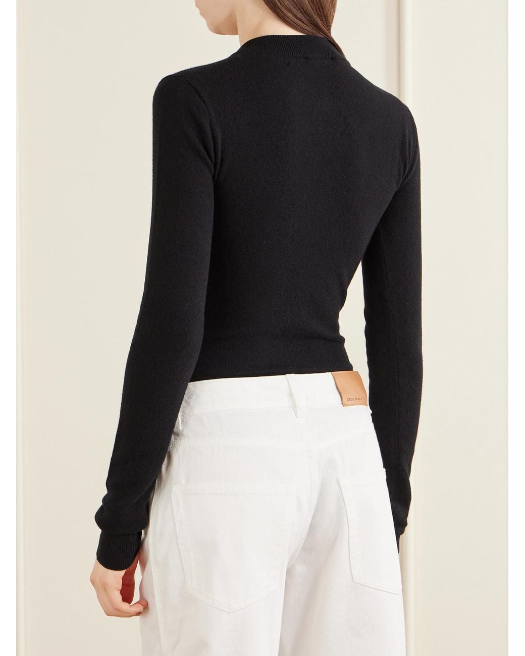 Stella McCartney Black Wool Bodysuit