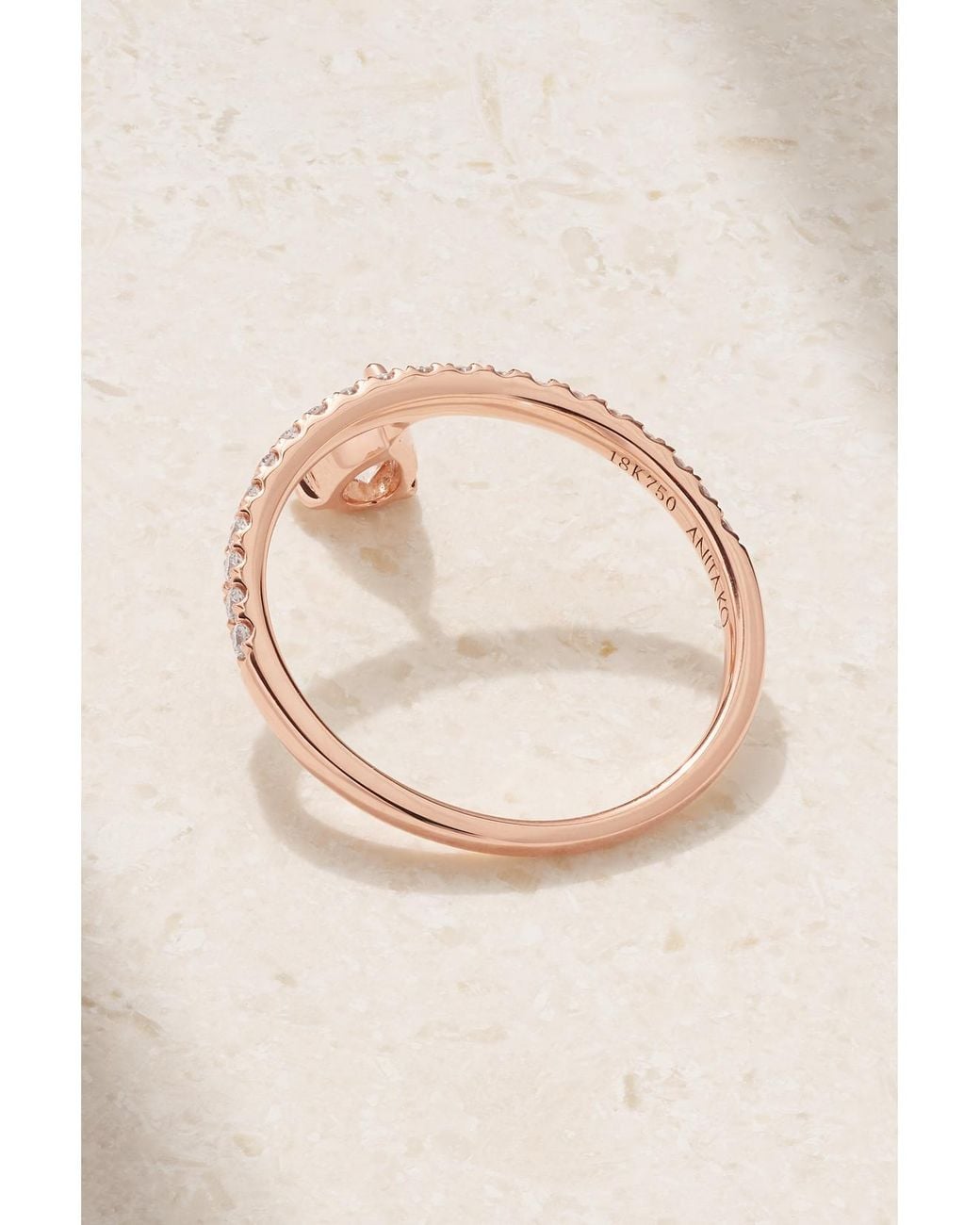 Anita Ko Natural Duchess 18-Karat Rose Diamond Eternity Ring