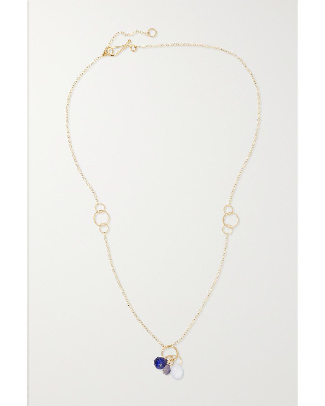 Melissa Joy Manning White 14-Karat Recycled Multi-Stone Necklace