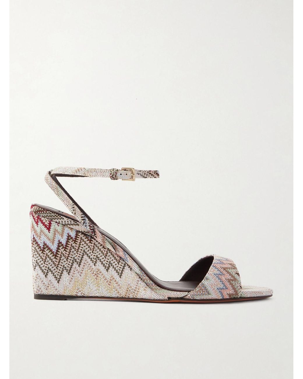 Missoni Natural Julie Striped Woven Sandals