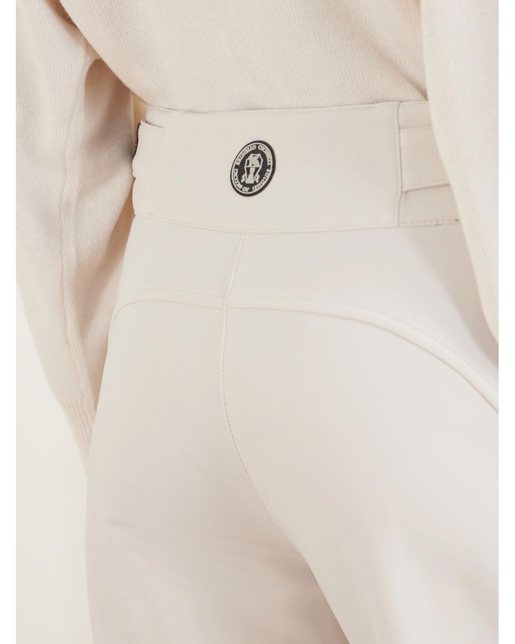 Brunello Cucinelli White Padded Shell Ski Pants